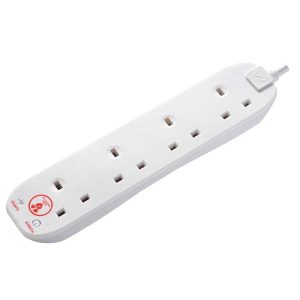 MASTERPLUG 2M EXTENSION CORD 4W WHITE SWSRG42N-MPA