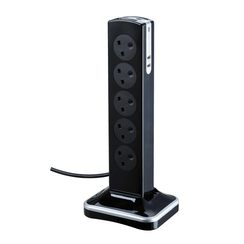 MASTERPLUG 3M EXTENSION TOWER /W USB SRGTOWSU103PB-MPA