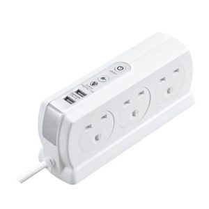 MASTERPLUG 3M SURGE USB COMPACT 6W WHITE SRGDSU63PW-MPA