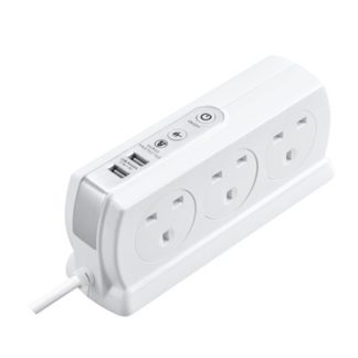 MASTERPLUG 3M SURGE USB COMPACT 6W WHITE SRGDSU63PW-MPA