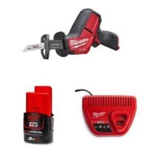 MILWAUKEE BRUSHLESS HACKZALL RECIPRO SAW M12CHZ-301B (12V-1X3.0AH)