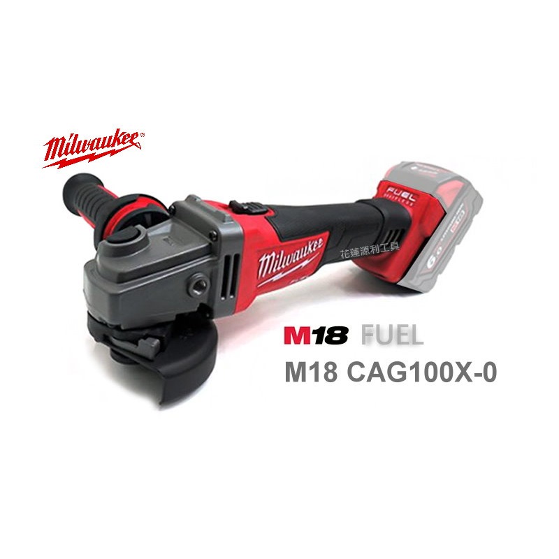 MILWAUKEE FUEL 4" ANGLE GRINDER SLIDE SWITCH M18 CAG100X-0 (BARE UNIT)