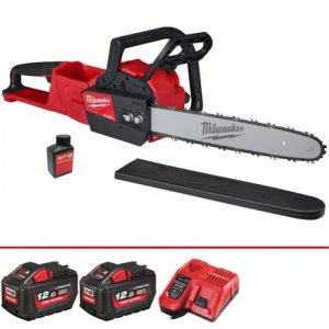MILWAUKEE FUEL 16" 400MM CHAIN SAW M18FCHS-122, 2X18V-12AH BATT.
