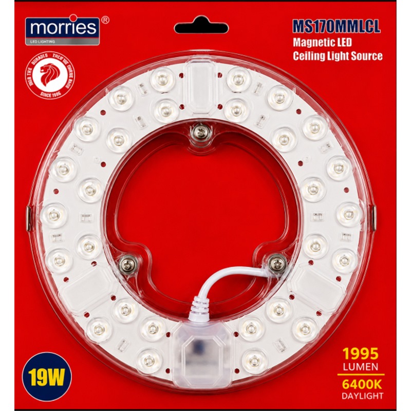 MORRIES 1995 LUMEN 19W LED CIRCULAR MAGNETIC CEILING PANEL MS170MMLCL