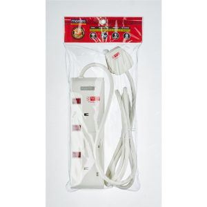 MORRIES 3M EXTENSION CORD 3W W/BUILT IN VARISTOR - MS3233