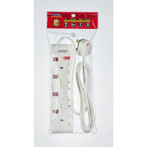 MORRIES 3M EXTENSION CORD 4W W/BUILT IN VARISTOR - MS3244