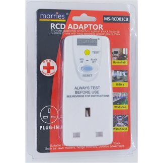 MORRIES 13A RCD CIRCUIT BREAKER ADAPTOR MS- RCD01CB