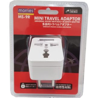 MORRIES MINI TRAVEL ADAPTOR (2 RD PLUG) MS9R