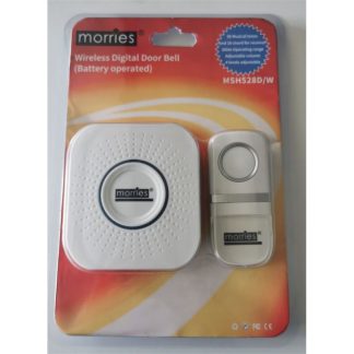MORRIES WIRELESS DOORBELL (BATTERY OPERATED) MSH528D/W