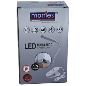 MORRIES LED TABLE LAMP WITH CLIP FUNCTION MS18024USBTLC