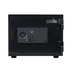 MORRIES FIRE RESISTANT BIOMETRIC/ DIGITAL/KEY SAFE - EST 28KG MS16UF-BK