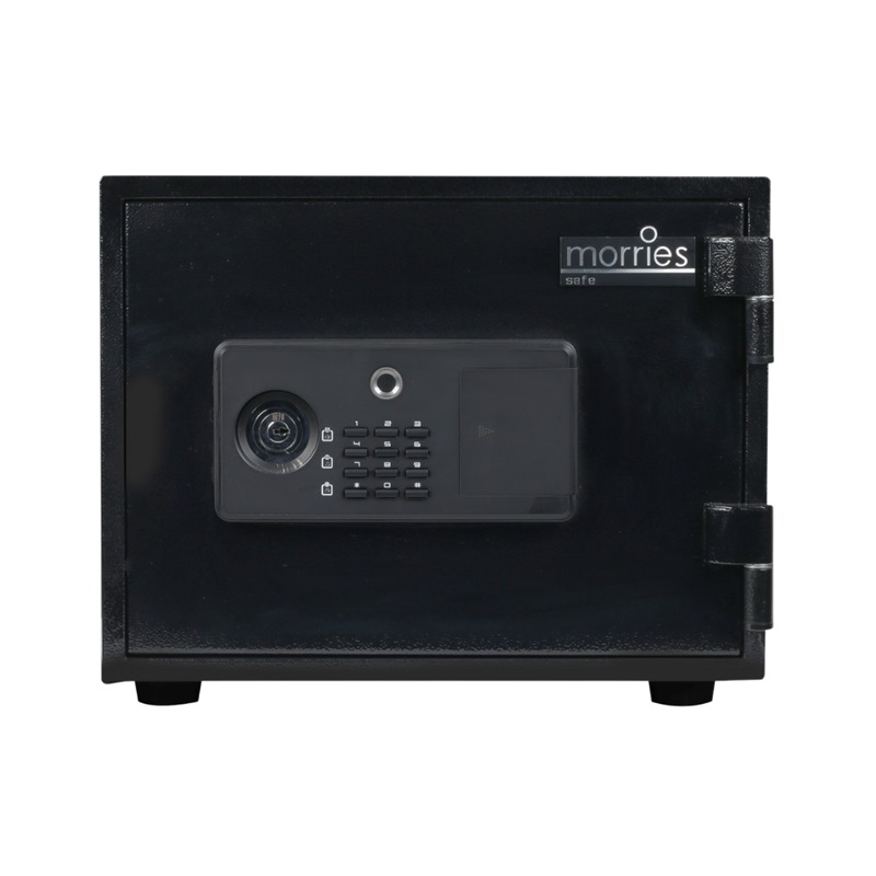 MORRIES FIRE RESISTANT BIOMETRIC/ DIGITAL/KEY SAFE - EST 28KG MS16UF-BK