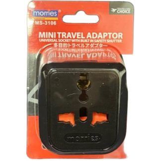 MORRIES TRAVEL ADAPTOR (BS 3PIN PLUG) MS3106