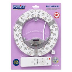 MORRIES 2625 LUMEN 25W LED CIRCULAR MAGNETIC CEILING PANEL MS215MMLCLRF