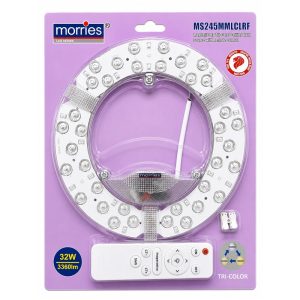 MORRIES 3360 LUMEN 32W LED CIRCULAR MAGNETIC CEILING PANEL MS245MMLCLRF