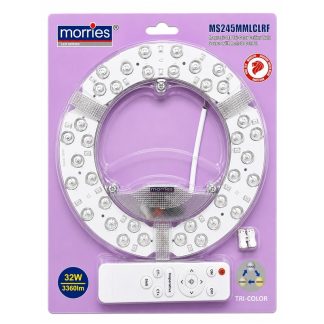 MORRIES 3360 LUMEN 32W LED CIRCULAR MAGNETIC CEILING PANEL MS245MMLCLRF