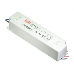 MW POWER SUPPLY LPV-60-12 INPUT:110-240VAC,1.2A,50/60 HZ OUTPUT:12VDC,5.