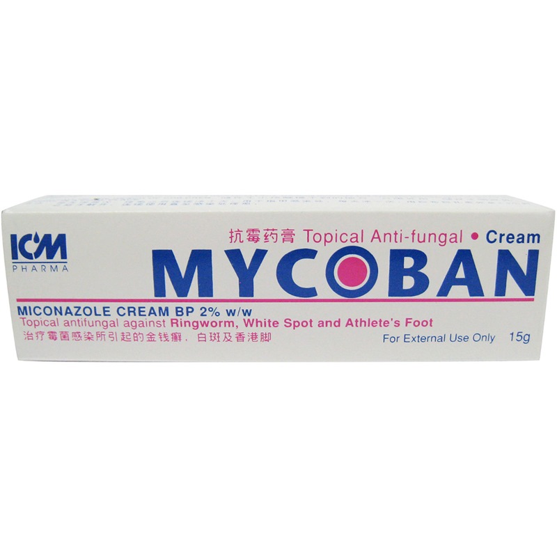 MYCOBAN MICONAZOLE CREAM BP 2% 15GM