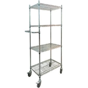 MYSTAR WIRE SHELF WITH 4" WHEELS