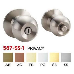 NELON CYLINDRICAL LOCK-PRIVACY 587-1 SERIES