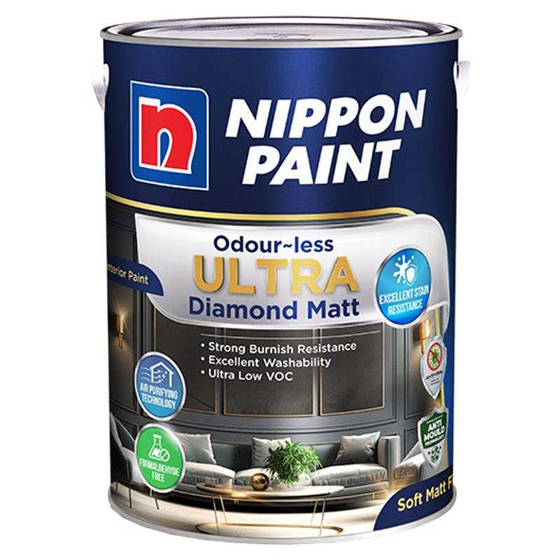 NIPPON PAINT ODOURLESS ULTRA DIAMOND MATT 1L
