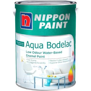 NIPPON PAINT AQUA BODELAC (GLOSS) 1L FOR WOOD & METAL
