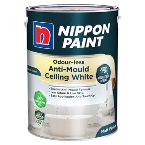 NIPPON PAINT ODOURLESS ANTI-MOULD CEILING WHITE 1L