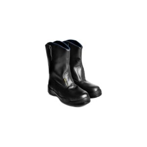 NITTI SAFETY SHOE HIGH CUT SLIP ON BLACK TYPE 23281BK [S3 SRC]