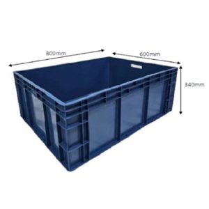 NPC PLASTIC CONTAINER L800XW600XH340MM EU-8634