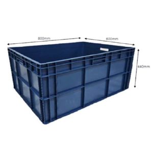NPC PLASTIC CONTAINER L800XW600XH440MM EU-8644