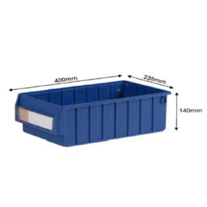NPC DIVIDABLE STORAGE TRAY L400XW235XH140MM RK-4214 BLUE