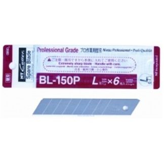 NT Cutter Spare blade Heavy Duty BL-150P (6 Blades / Pkt) | Model : PKB-BL150P