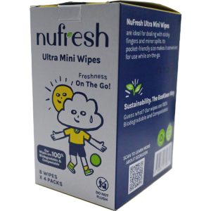 NUFRESH ULTRA MINI WIPES 4X8S (FSC MIX) NF3963VN