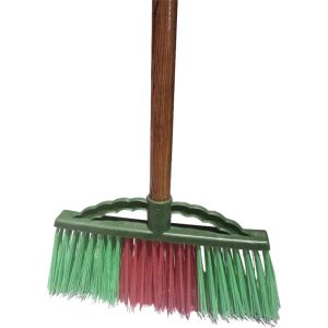 NYLON HARD-BRISTLE BROOM W/HANDLE (303HB)