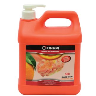 ORAPI ORANGE CREAM HEAVY DUTY BIODEGRADABLE NO RINSE HAND CLEANER 3.8L O-0580-J0