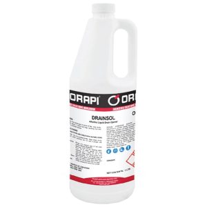 ORAPI DRAINSOL FAST-ACTING, NON-CORROSIVE ALKALINE LIQUID DRAIN OPENER 1L O-9039-I2