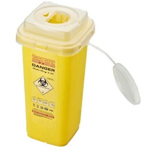 OSS SHARPS CONTAINER BIN – 2.0L DMS-S2