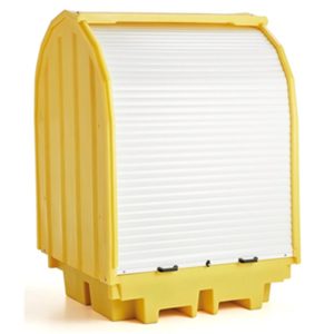 OSS HARD COVERED 4 DRUM SPILL PALLET 4DSPHC