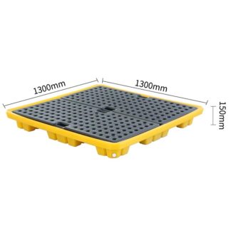 OSS 2 DRUM SPILL PALLET | 2 WAY ENTRY | FITTED WITH DRAIN PLUG 2DSP