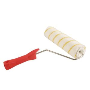 PAINT ROLLER W/HANDLE YELLOW STRIP 4 "