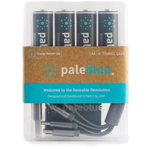 PALEBLUE MICRO-USB RECHARGEABLE AA LITHIUM BATTERY 1500MAH PB-AA 4PC/SET