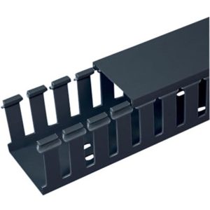 PANDUIT WIDE SLOT WIRING DUCT G1.5X1.5BL6, PVC 1.5X1.5X6', BL, 6FT (NO COVER)