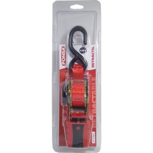 PONSA RETRACTABLE RATCHES 2 DOUBLE J HOOKS 2.40M