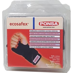 PONSA ERGONOMICS ADJUSTABLE NEOPRENE WRIST BRACE