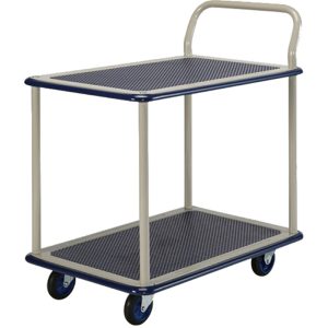 PRESTAR 2TIER TROLLEY 740X480MM 150KG NB114 1HANDLE