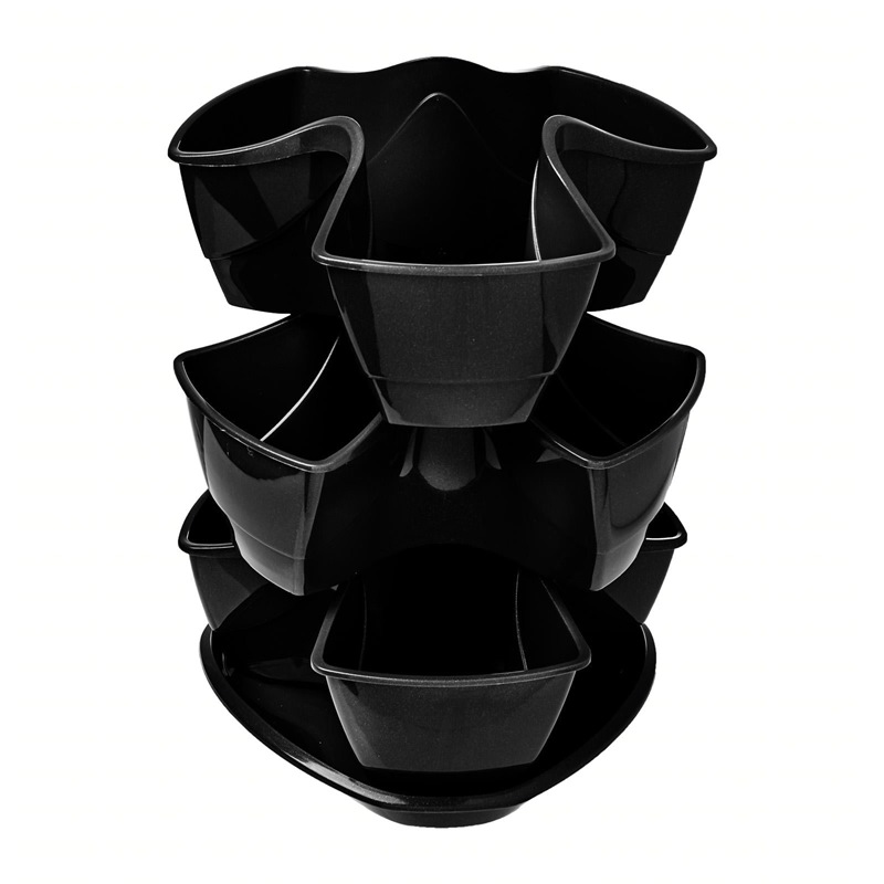 PROSPERPLAST COUBI STACKABLE 3 LAYERS HERBAL POT