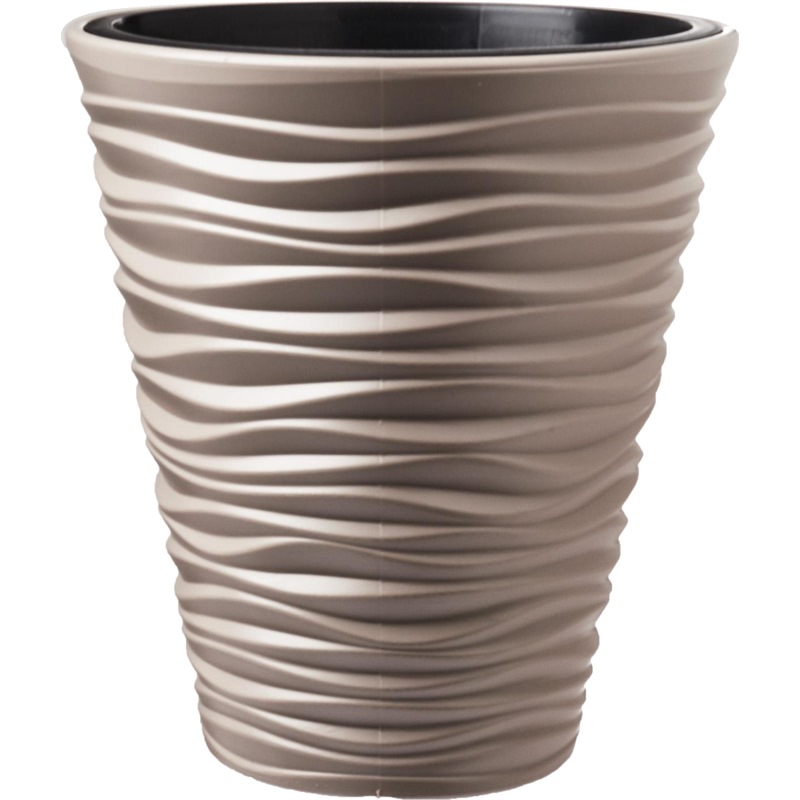 PROSPERPLAST SANDY VERTICAL WAVE POT 297X330MM