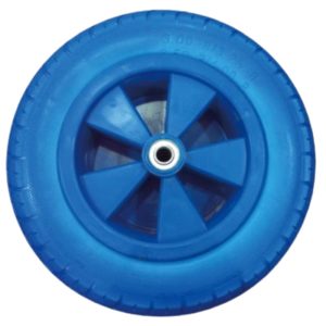 PU WHEEL FOR BLUE WHEEL BARROW-14"X3.5" PVC RIM