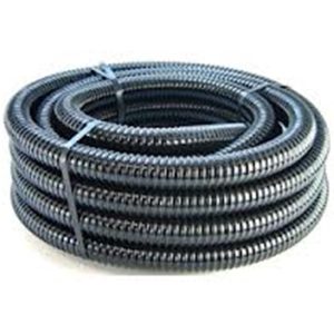 PVC FLEXIBLE HOSE 25M (CABLE PROTECTION) - BLACK
