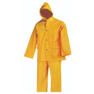 QUEBEE PVC / POLYESTER YELLOW 2PC RAINSUIT - HD3512